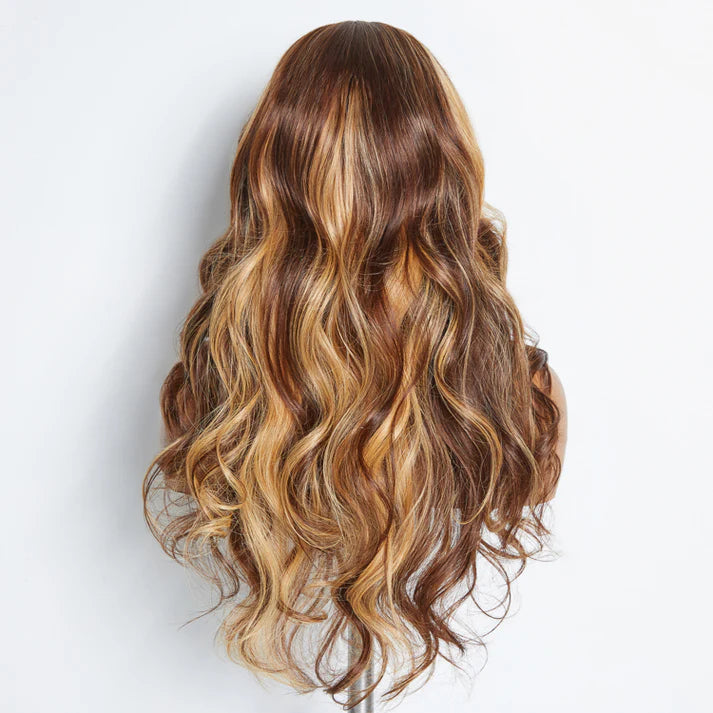 Virgin Body Wave Wig-Brown Blonde Mix