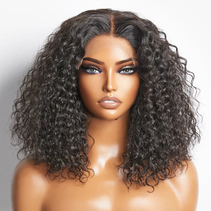 Virgin Hair Wig- Short Bob Water Wave